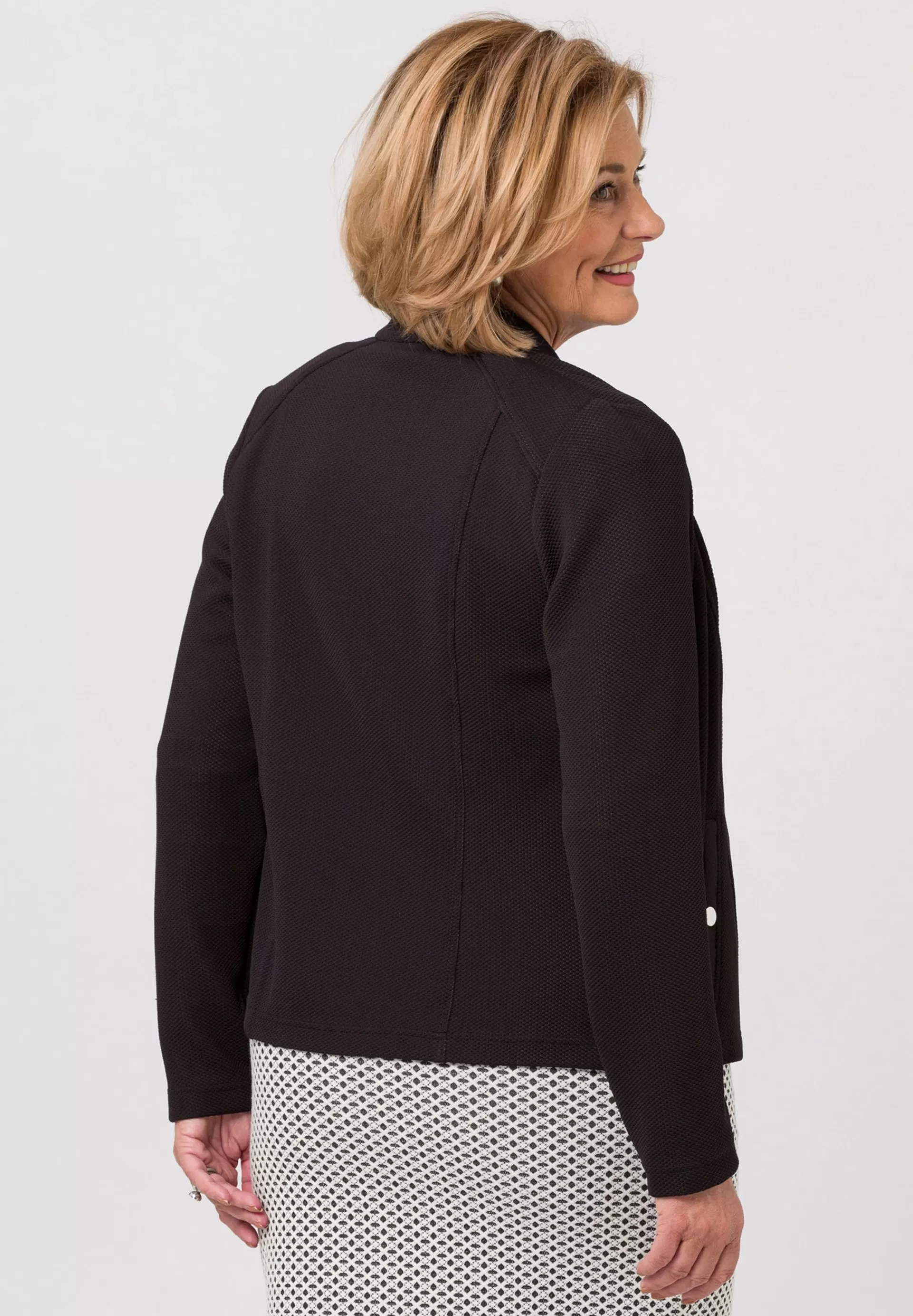 FRANK WALDER Leichtjacke mit modernen Eingrifftaschen schwarz Cheap