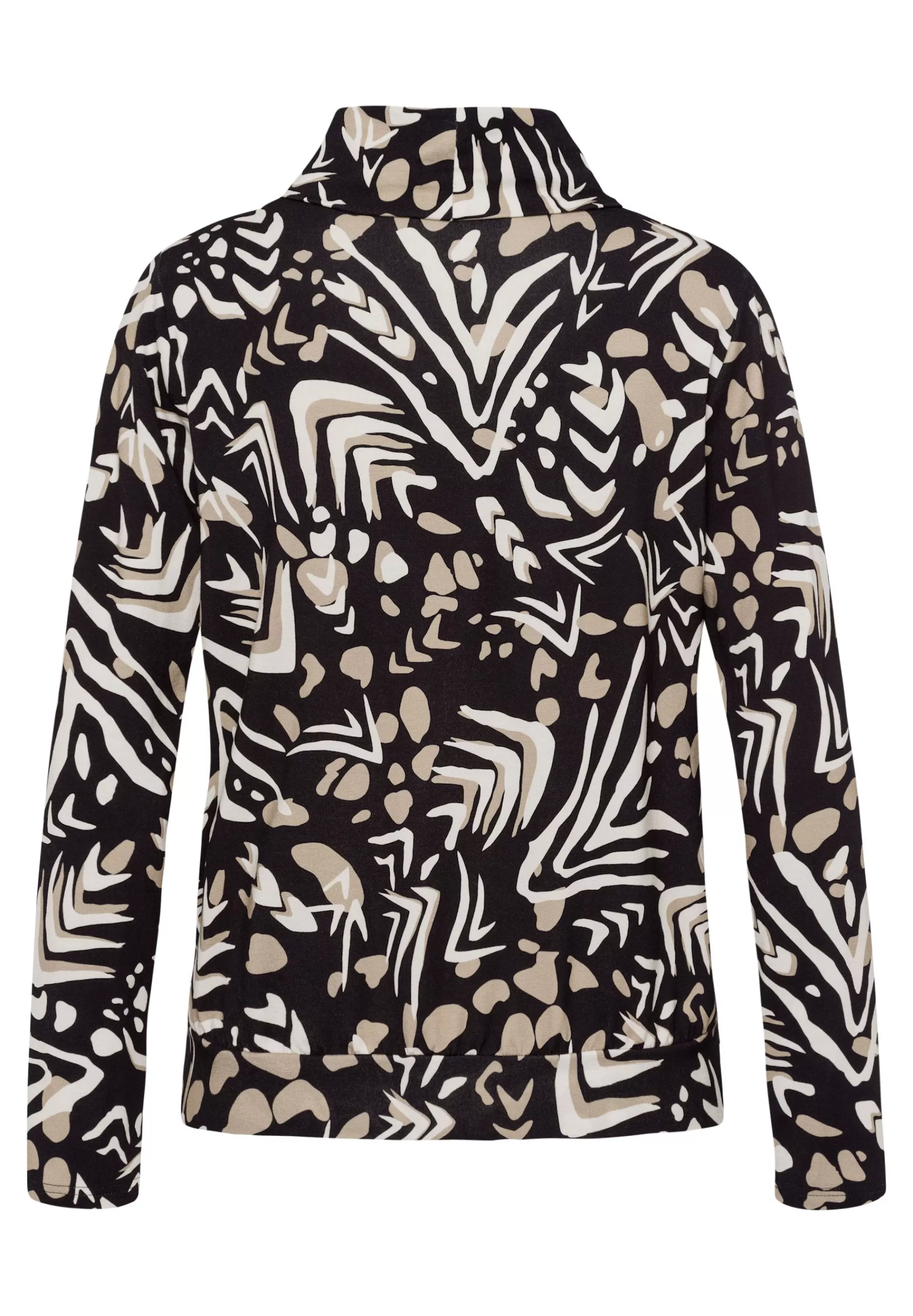 FRANK WALDER Rollkragenshirt mit Saumbund Schwarz Shop
